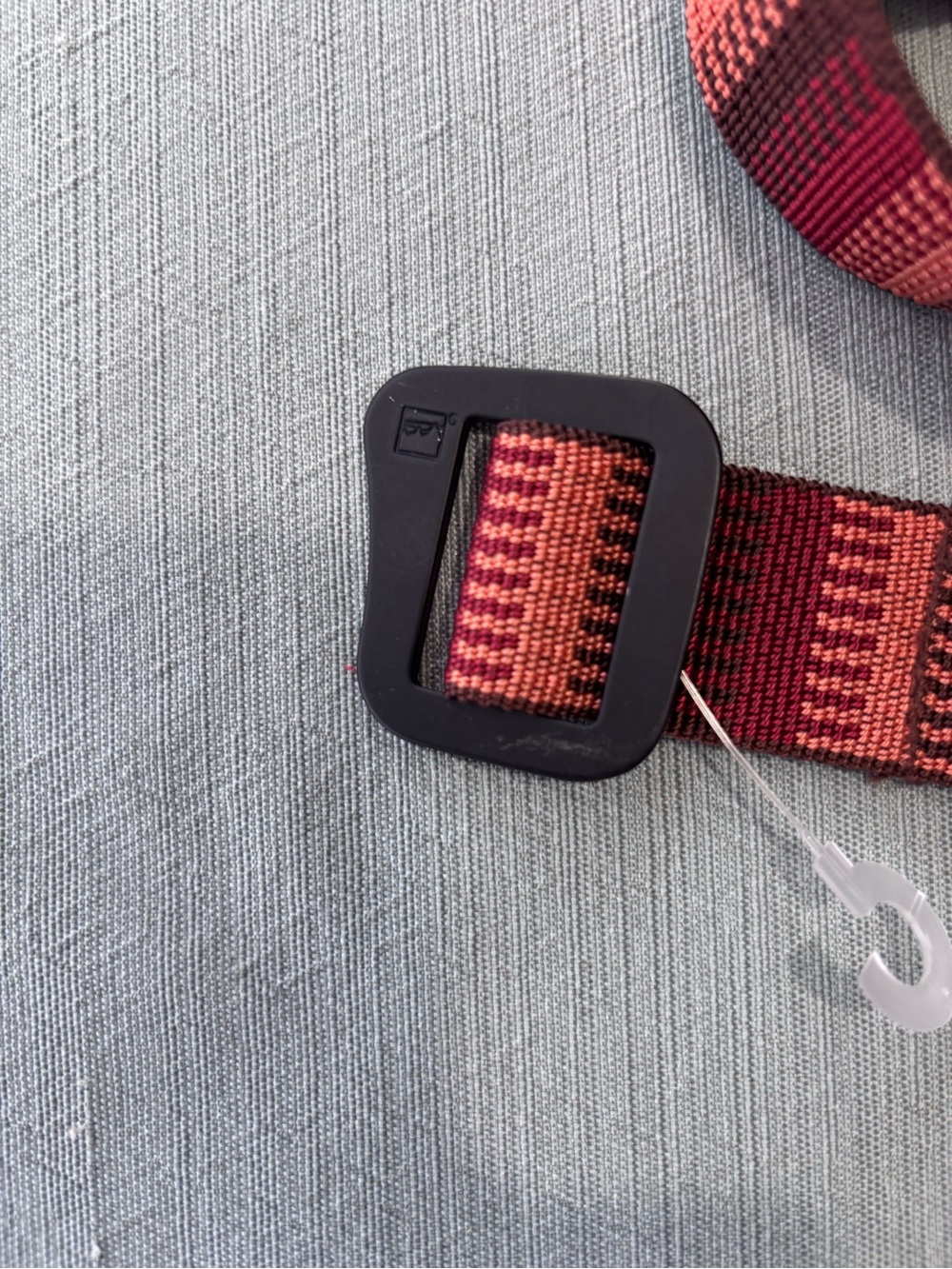 Patagonia Red and Blue Woven Webbing Belt 36 NWOT - Picture 2 of 8